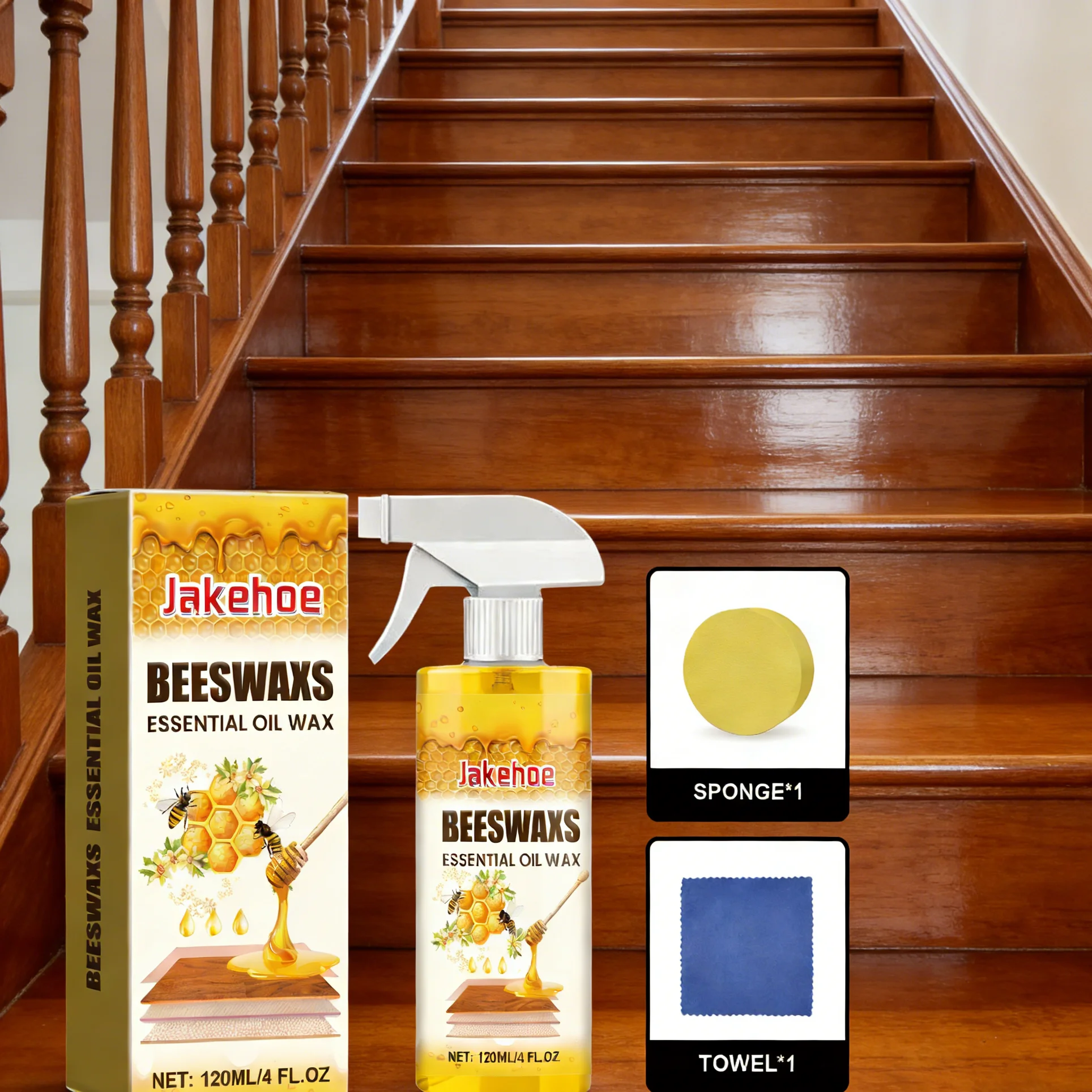 Woodworking Oil - رذاذ تلميع شمع العسل للأثاث، زيت