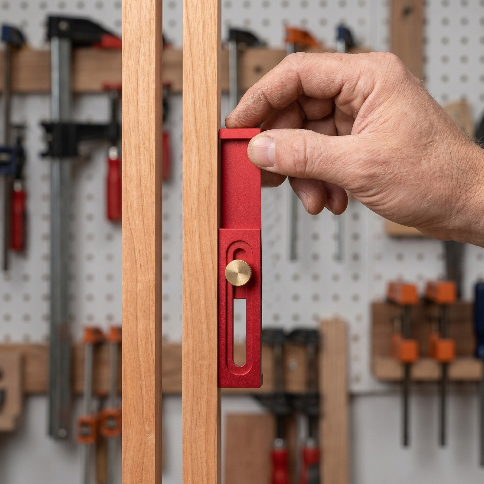 Woodworking Joint - مسطرة قياس لأعمال النجارة 5-40 مم،