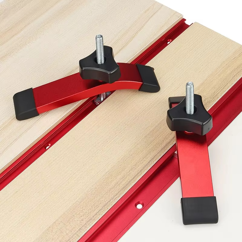 Workbench Woodworking - مشبك تثبيت سريع المفعول من الألومنيوم،