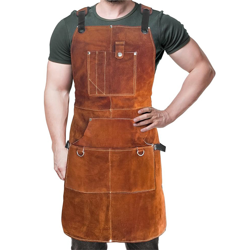 مريلة عمل مقاومة للحريق ومضادة - مراجعة Woodworking Apron وسعره