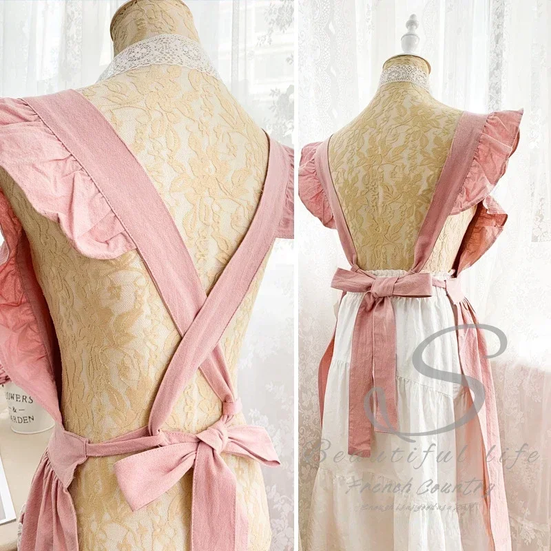 مريلة نسائية من الكتان والقطن  - مراجعة Woodworking Apron وسعره