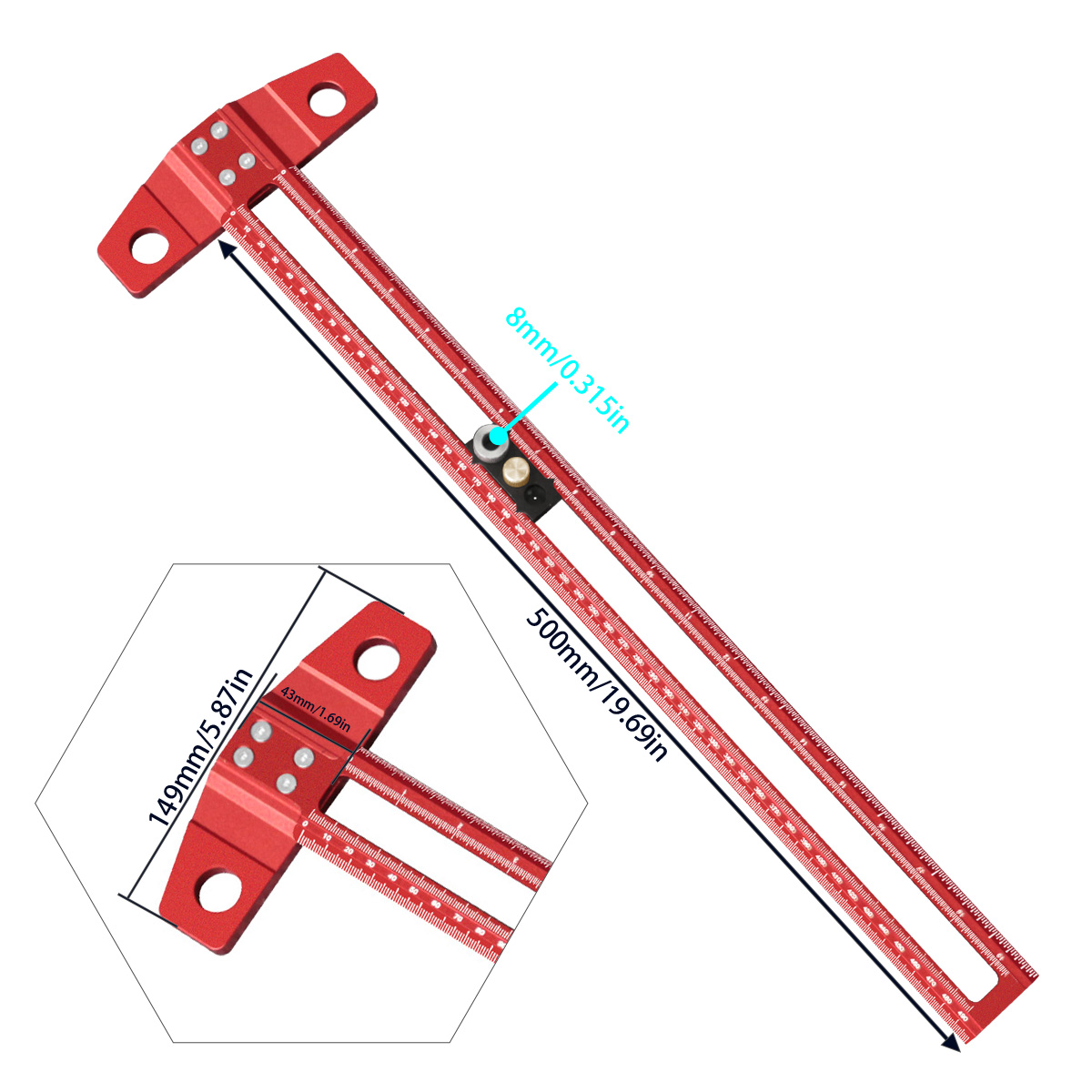مسطرة تخطيط وتحديد للأعمال الخ - مراجعة Woodworking Marking Gauge وسعره