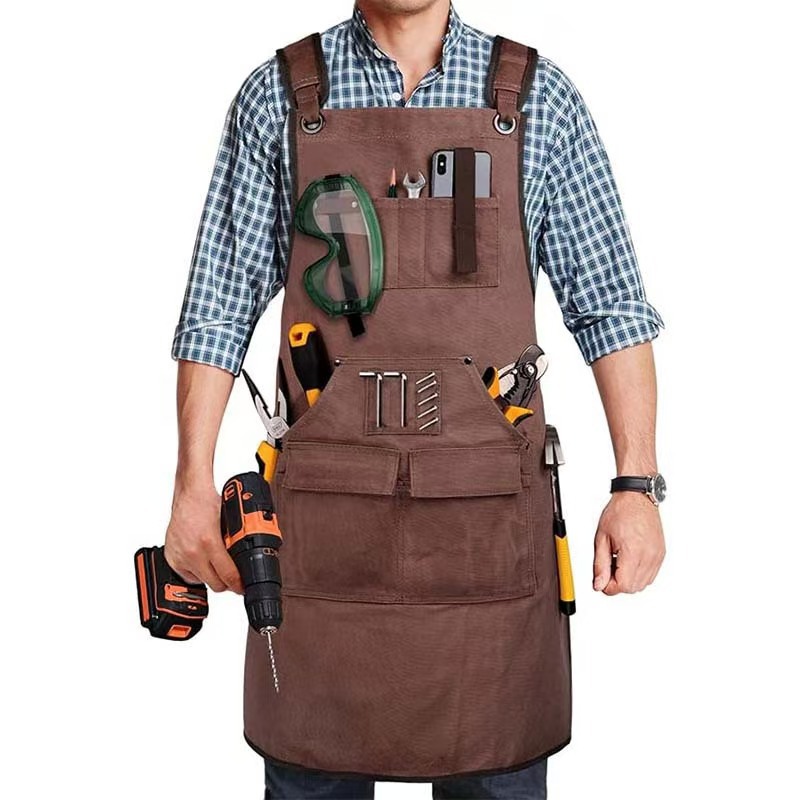 مرايل نجارة بأحزمة خلفية قابلة - مراجعة Woodworking Apron وسعره