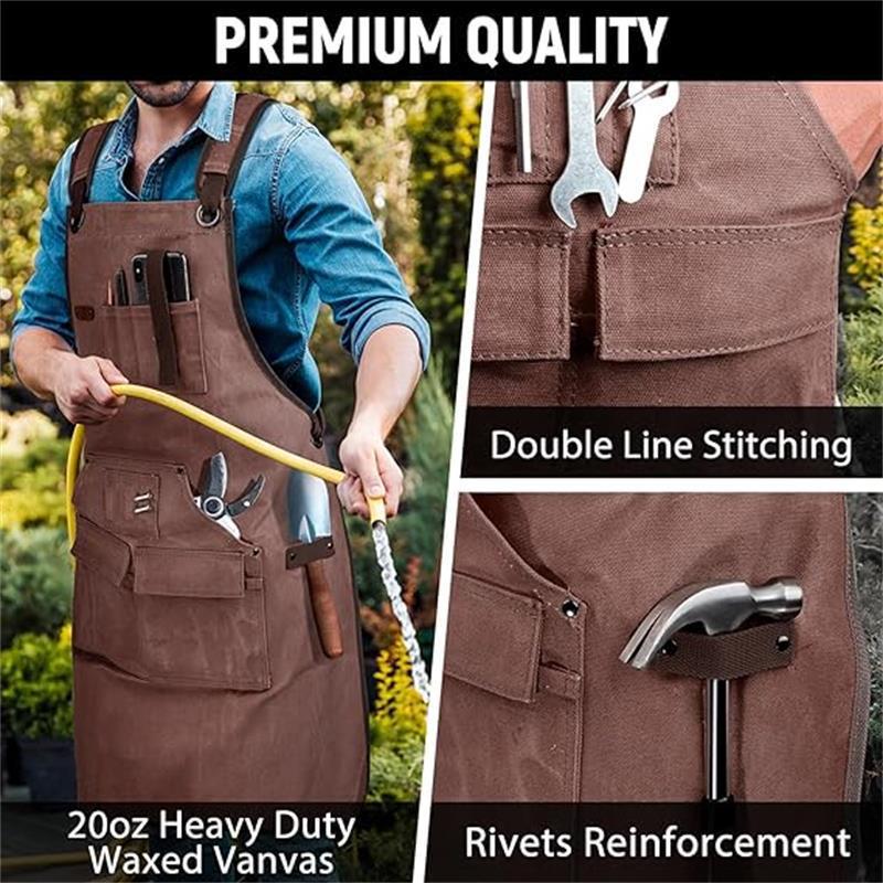 مرايل نجارة بأحزمة خلفية قابلة - مراجعة Woodworking Apron وسعره