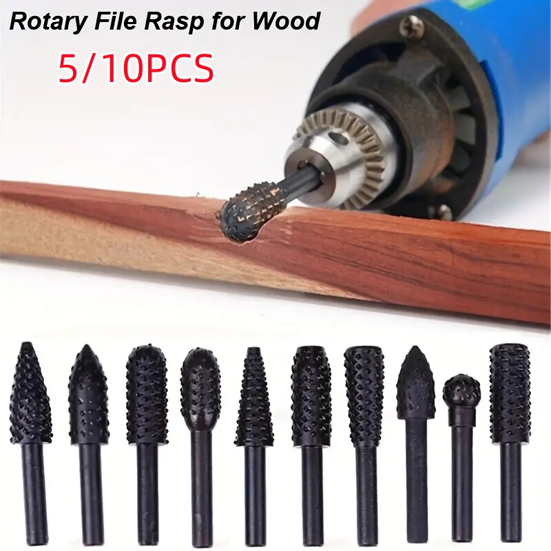 5 قطعة/10 قطعة 6 مللي متر عرقو - مراجعة Woodworking Files And Rasps وسعره