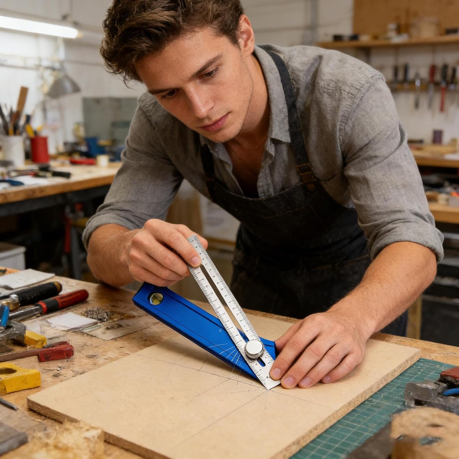 أدوات تحديد الخطوط، مقياس زواي - مراجعة Woodworking Marking Gauge وسعره