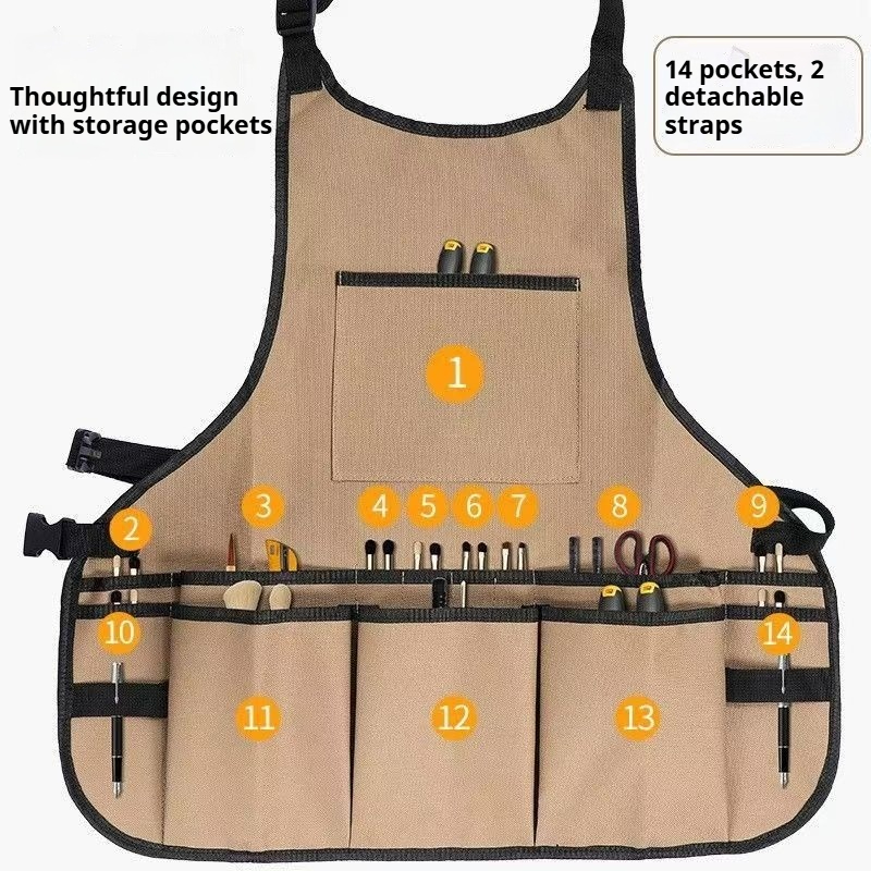 مريلة أدوات الحدائق أكسفورد مت - مراجعة Woodworking Apron وسعره