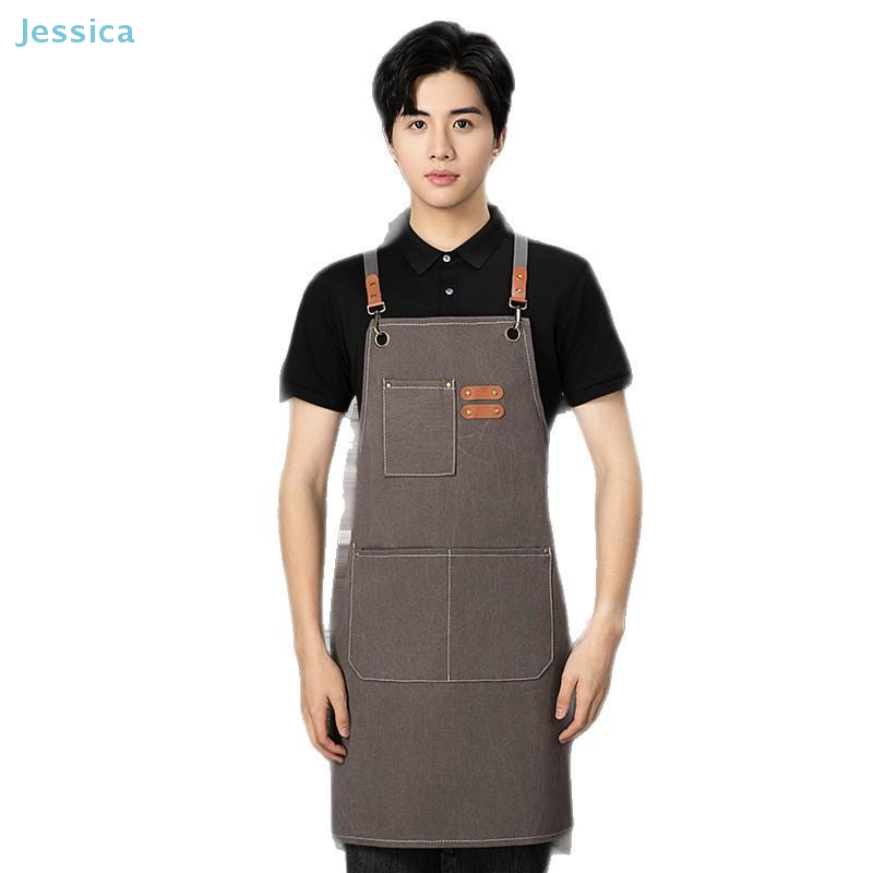 ♥ مريلة من الدنيم الأسود مع جي - مراجعة Woodworking Apron وسعره