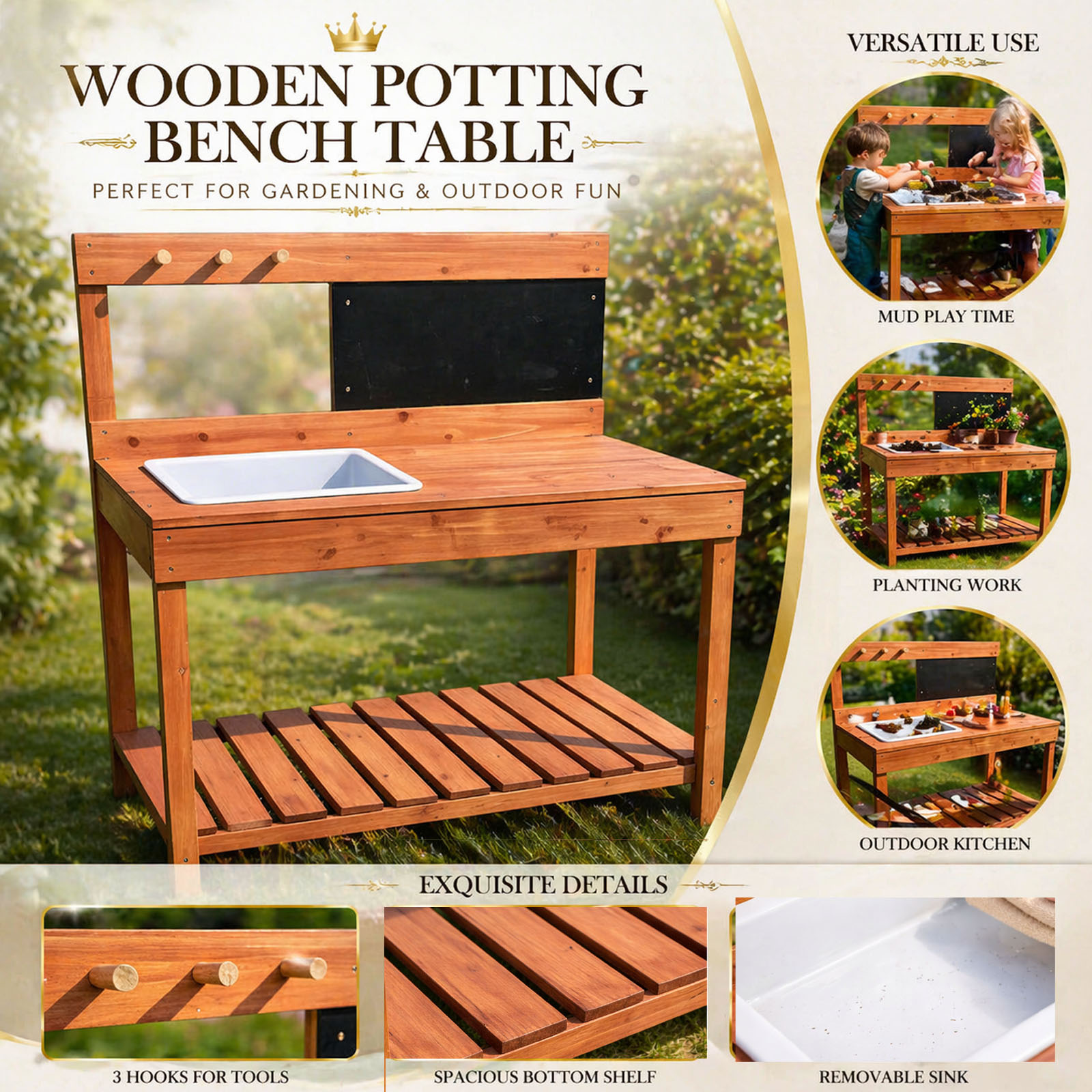 طاولات زراعة خشبية للأطفال للا - مراجعة Workbench Woodworking وسعره