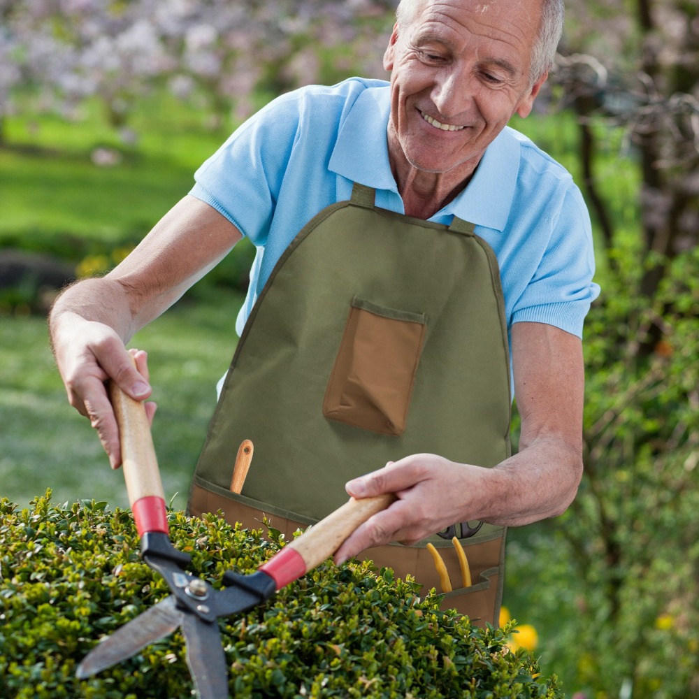 مريلة حديقة من قماش أوكسفورد م - مراجعة Woodworking Apron وسعره