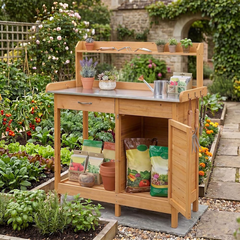 طاولة عمل خشبية للحدائق الخارج - مراجعة Workbench Woodworking وسعره