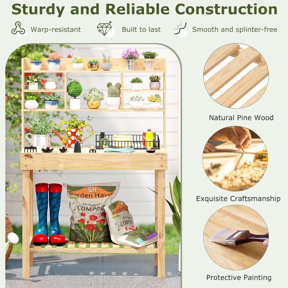 طاولة عمل للحدائق، طاولة عمل خ - مراجعة Workbench Woodworking وسعره
