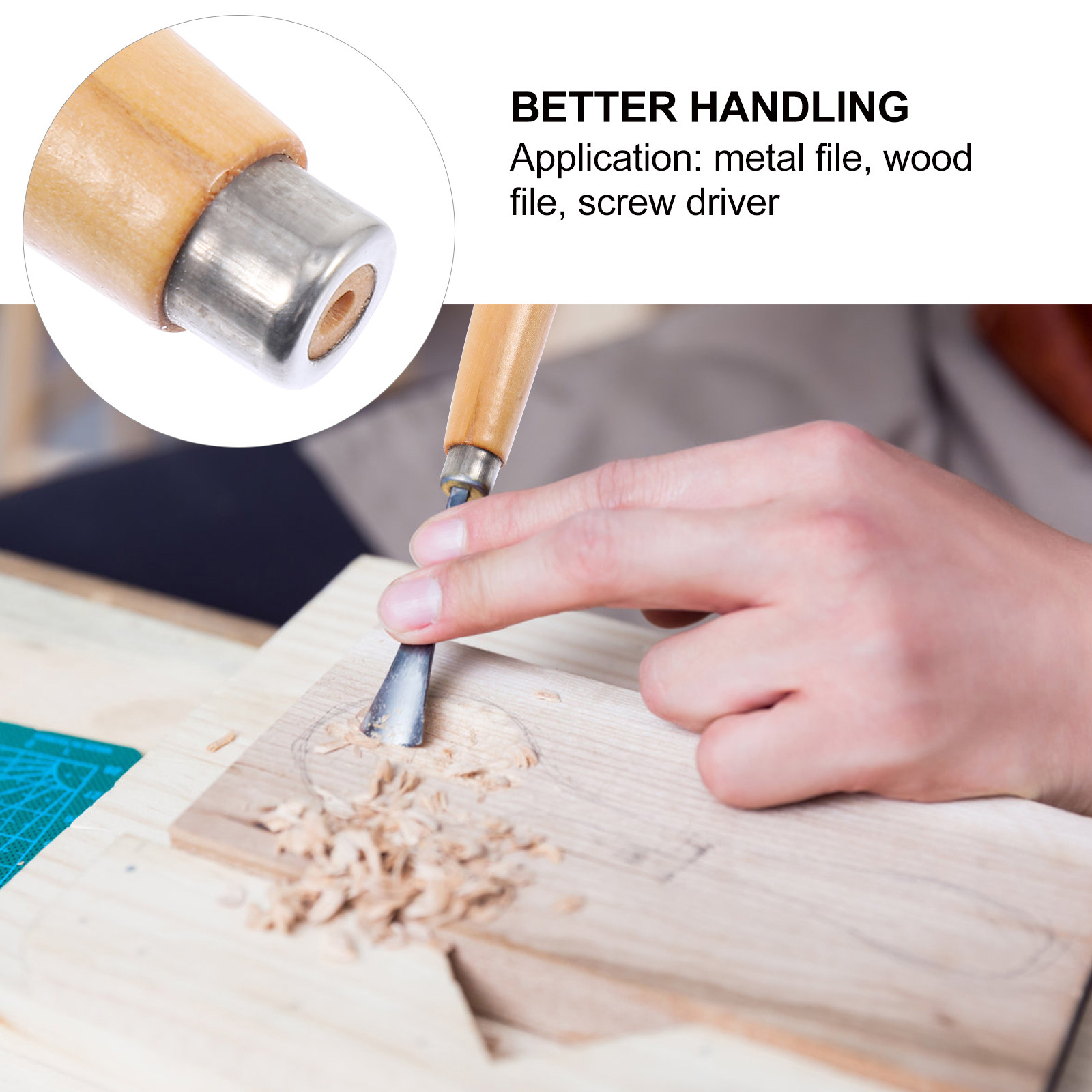6 قطع من مقابض المباري الخشبية - مراجعة Woodworking Files And Rasps وسعره